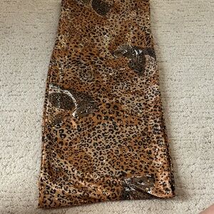Vintage Wraparound Leopard Scarf